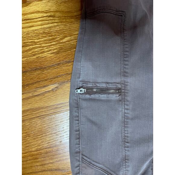 Pistola taupe zipper pocket zipper hem skinny jeans size 27 retro boho - Picture 2 of 6